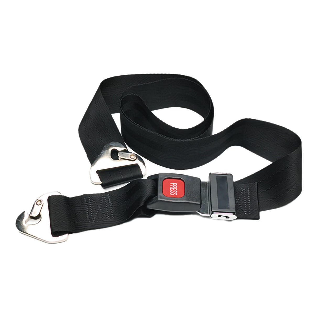 McKesson Two-Piece Backboard / Stretcher Strap, Black, 2" x 5' - 11352BKM-Single - LL Medico