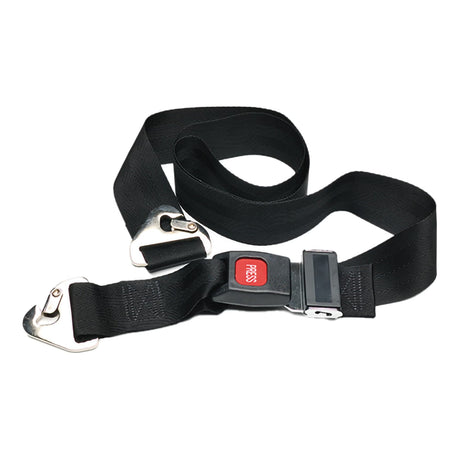 McKesson Two-Piece Backboard / Stretcher Strap, Black, 2" x 5' - 11352BKM-Single - LL Medico