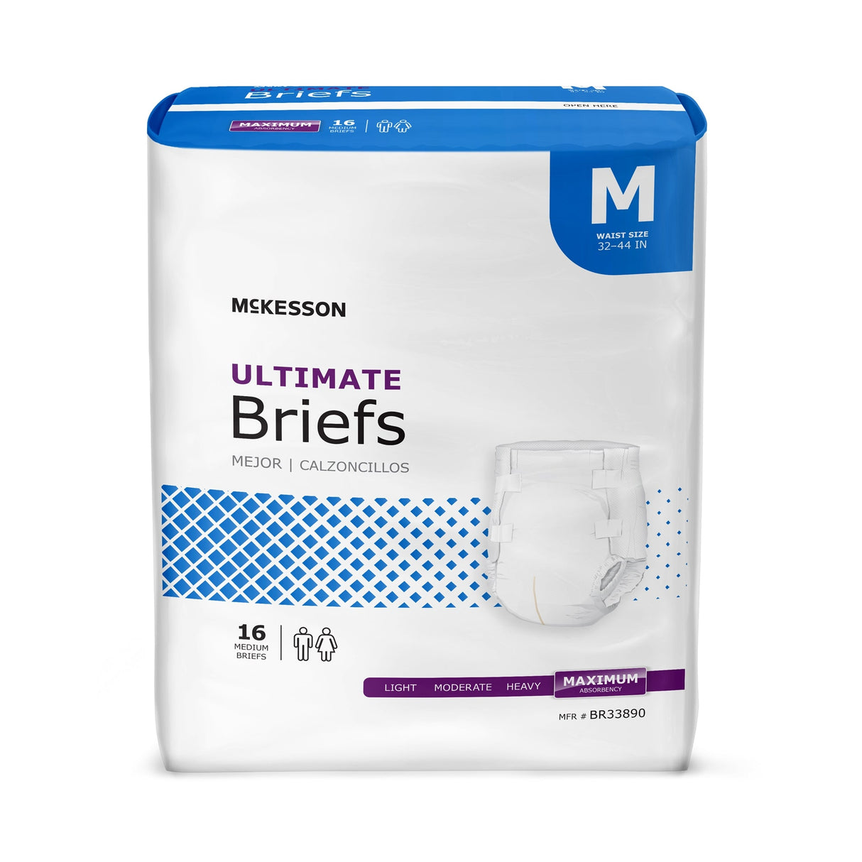 McKesson Ultimate Briefs, Maximum Absorbency - BR33890-Pack - LL Medico