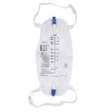 McKesson Urinary Leg Bag with Anti - Reflux Valve, 1000 mL - 4605-Single - LL Medico
