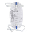 McKesson Urinary Leg Bag with Anti - Reflux Valve, 750 mL - 4602-Single - LL Medico