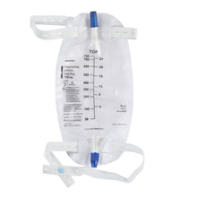 McKesson Urinary Leg Bag with Anti - Reflux Valve, 750 mL - 4602-Single - LL Medico