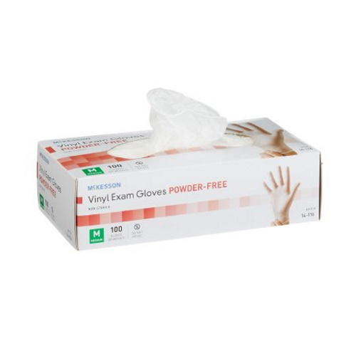 McKesson Vinyl Exam Gloves, Clear - 14-112-Box - LL Medico