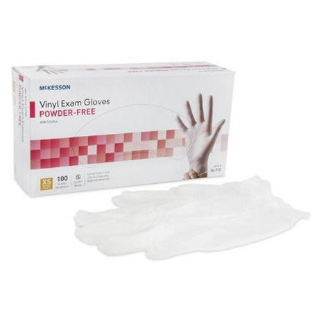 McKesson Vinyl Exam Gloves, Clear - 14-112-Box - LL Medico