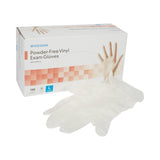 McKesson Vinyl Exam Gloves, Powder-Free, Non-Sterile - 14-164-Box - LL Medico