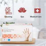 McKesson Vinyl Exam Gloves, Powder-Free, Non-Sterile - 14-164-Box - LL Medico