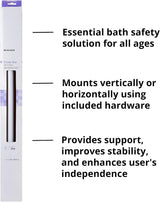 McKesson Wall Grab Bar, White Powder Coated Steel - 146-RTL12012 - LL Medico