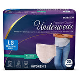 McKesson Women's Premium Discreet Pull On Absorbent Underwear, Maximum - UWDS-SMPINK-Pack - LL Medico