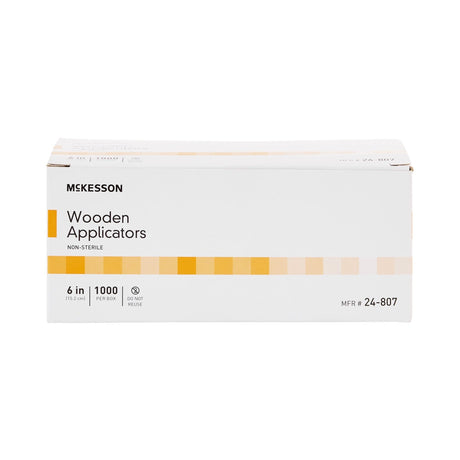 McKesson Wooden Applicators, Non-Sterile, 6 In - 24-807-Box - LL Medico
