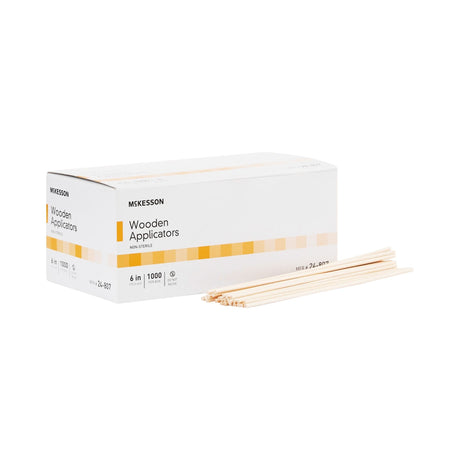 McKesson Wooden Applicators, Non-Sterile, 6 In - 24-807-Box - LL Medico