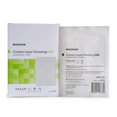 McKesson Wound Contact Layer Dressing, Sterile - 4816-Single - LL Medico
