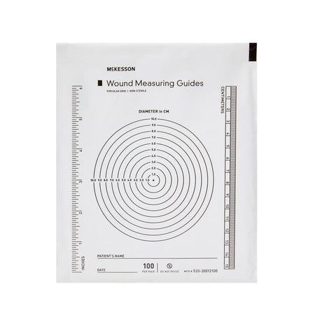 McKesson Wound Measuring Guide Circular Grid, Non-Sterile - 533-30012100-Single - LL Medico