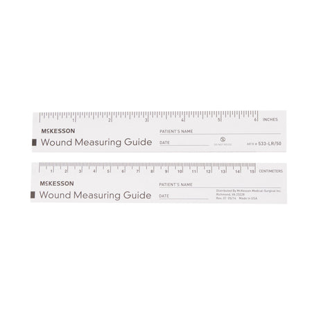 McKesson Wound Measuring Guide Paper Non-Sterile, 6" - 533-LR/50-Pack - LL Medico