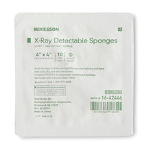 McKesson X-Ray Detectable Sponges 16-Ply Sterile Gauze, 4" x 4", 10 per Tray - 16-42446-Tray - LL Medico