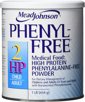 Mead Johnson Phenyl-Free 2HP Medical Food Powder, Vanilla, 1 lb - 891401-Single - LL Medico
