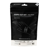 Med Packs Zzips First Aid Kit for Cuts, Lacerations in Portable Pouch