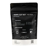 Med Packs Zzips First Aid Kit for Cuts, Lacerations in Portable Pouch