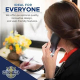 Med-Pat D800 Corded Desk Phone | Adjustable Volume & HAC - D800BK - LL Medico