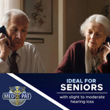 Med-Pat D2200 Dual-Handset Landline Phone | 2 Can Talk 2
