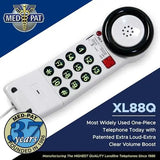 Med-Pat XL88Q Extra-Loud One-Piece Phone | Visual Ring & HAC