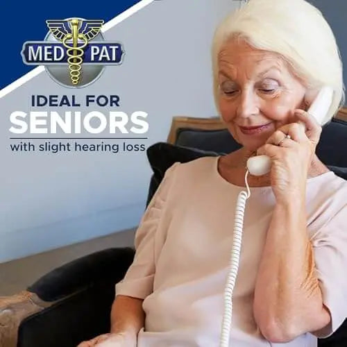 Med-Pat XL88Q Extra-Loud One-Piece Phone | Visual Ring & HAC