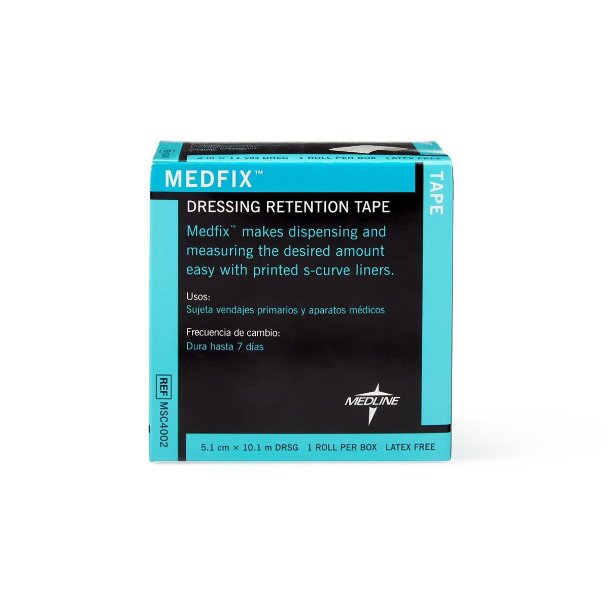 Medline MedFix Nonwoven Dressing Retention Tape, Non-Sterile, 2" x 11 Yard, White - MSC4002-Single - LL Medico