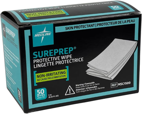 Medline SurePrep No-Sting Skin Protective Barrier Wipes, Alcohol-Free, 1 mL - MDS093917-Single - LL Medico