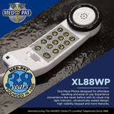 Med‑Pat XL88WP Waterproof One‑Piece Telephone – Visual Ring Light, Full‑Range Volume, High‑Visibility Keypad - XL88WP - LL Medico