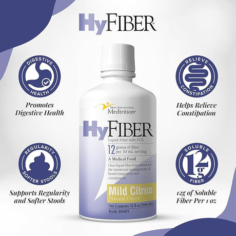 Medtrition HyFiber Liquid Fiber with FOS - 18485-Single - LL Medico