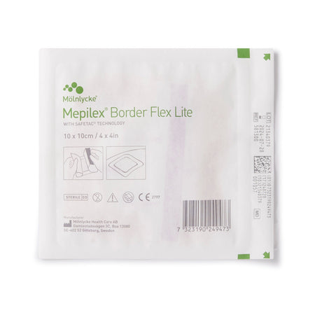 Mepilex Border Flex Lite Thin Foam Dressing, Adhesive, Square Sterile Bordered - 581300-Single - LL Medico