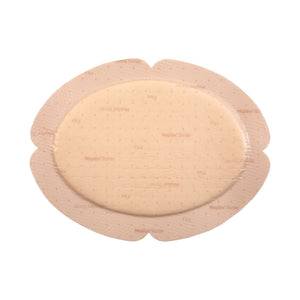 Mepilex Border Flex Silicone Adhesive Foam Dressing, Sterile, Oval, 5.1 x 6.3" - 583300-Single - LL Medico