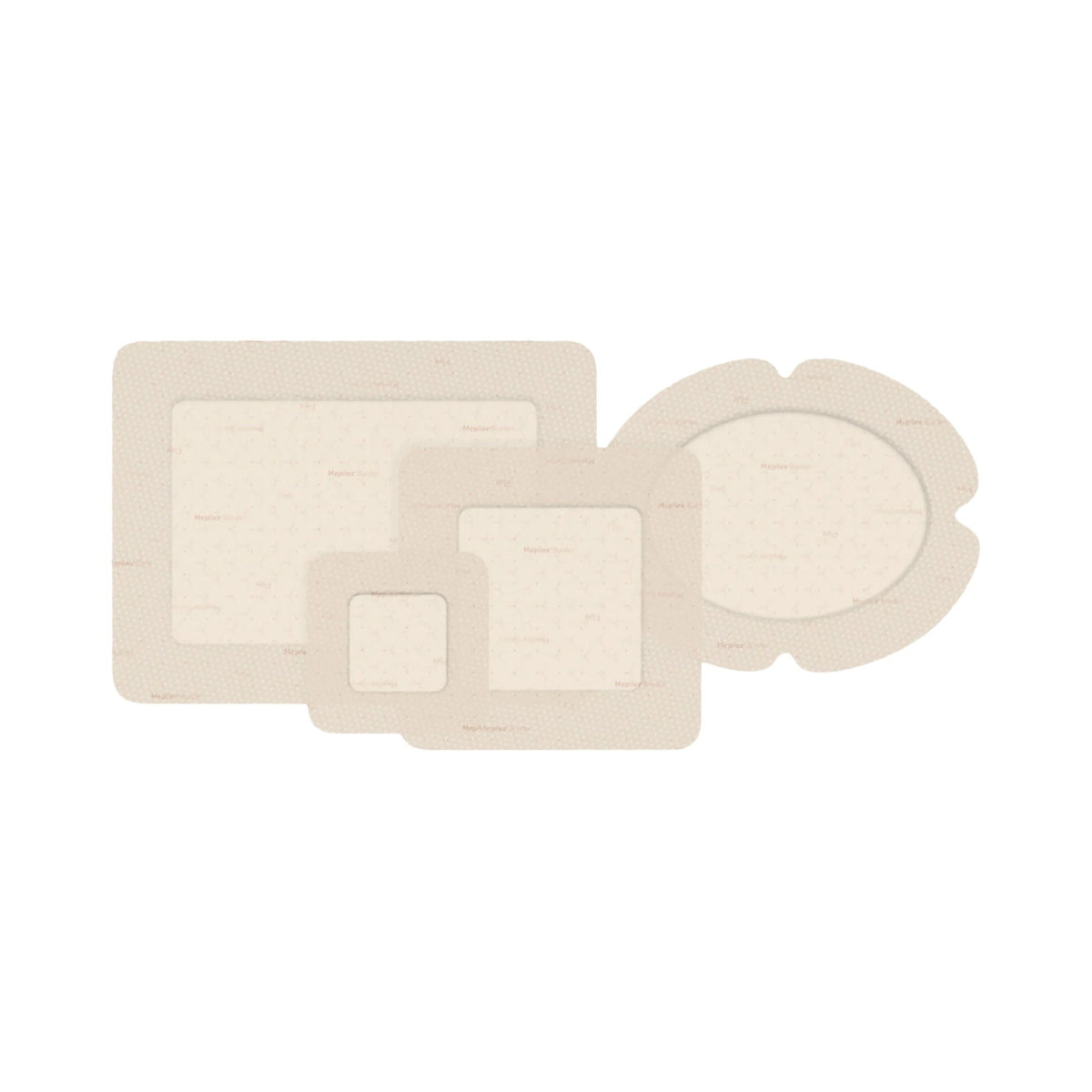 Mepilex Border Flex Silicone Adhesive Foam Dressing, Sterile, Oval, 5.1 x 6.3" - 583300-Single - LL Medico