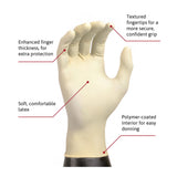 Microflex Diamond Grip Latex Exam Glove, Extra Large, White - MF-300-XL-Box - LL Medico