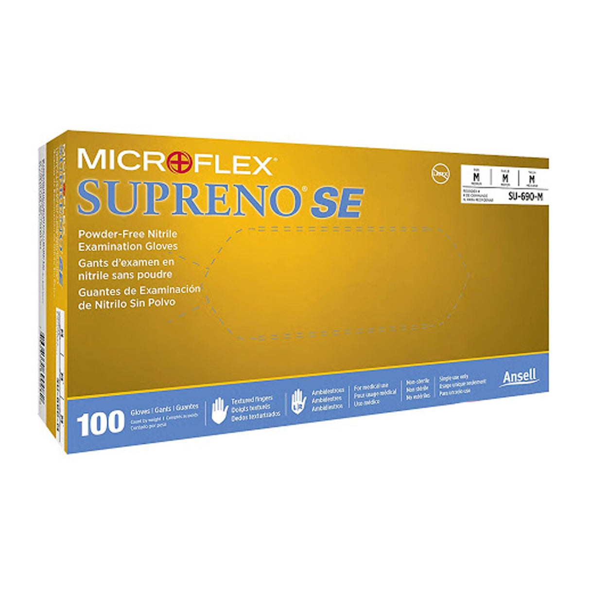 Microflex Supreno SE Nitrile Exam Glove - SU-690-M-Box - LL Medico