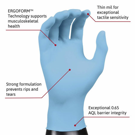 Microflex Xceed Nitrile Exam Gloves, Blue - XC-310-S-Box - LL Medico
