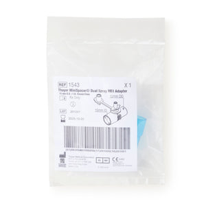 MiniSpacer Dual Spray MDI Adapter, 15 mm - 1543-Single - LL Medico