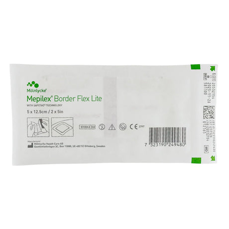 Mölnlycke Mepilex Border Flex Lite Thin Foam Dressing, Bordered, Sterile - 581100-Single - LL Medico