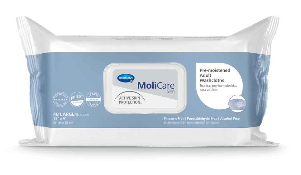 Molicare Pre - moistened Adult Washcloths - 225600-Pack - LL Medico