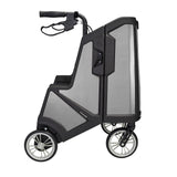 Motivo Tour Rolling Walker with Seat, Backrest, Storage - Upright Rollator, 300 lbs - 10003TRPS - LL Medico