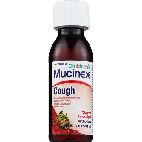 Mucinex Children's Expectorant Liquid Cherry, 4 oz - 63824094603 - LL Medico