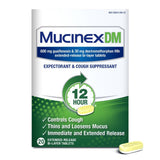 Mucinex DM 12 Hour Expectorant and Cough Suppressant, Regular Strength - 63824005634 - LL Medico
