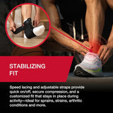 Mueller Lace-Up Ankle Support with Straps, One Size Fits Most - 42037-Single - LL Medico