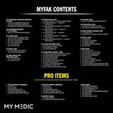 My Medic MyFAK Pro First Aid Kit, Black - MM-KIT-U-MED-BLK-PRO-V2-Single - LL Medico
