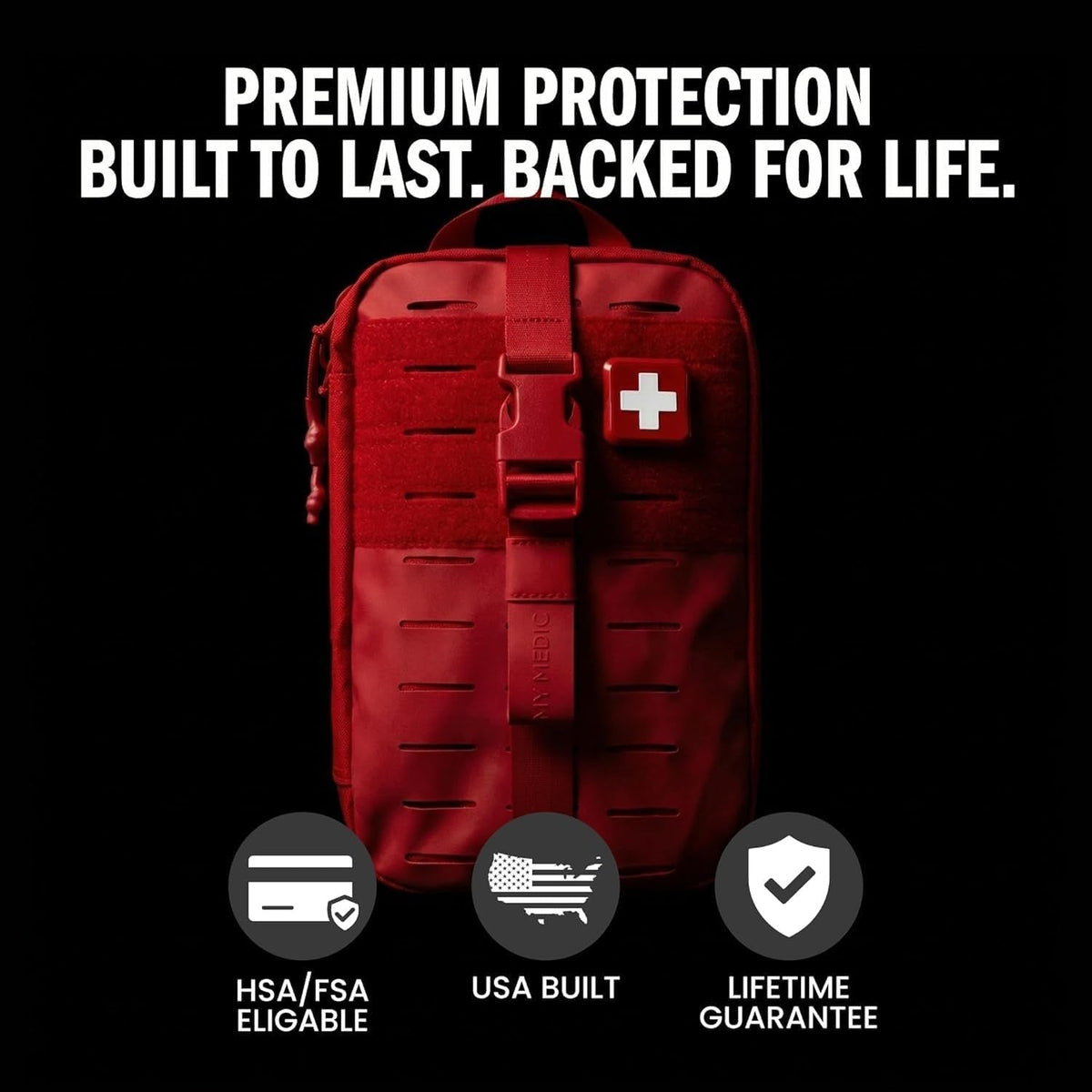 My Medic MyFAK Standard First Aid Kit, Red - MM-KIT-U-MED-RED-STN-V2-Single - LL Medico