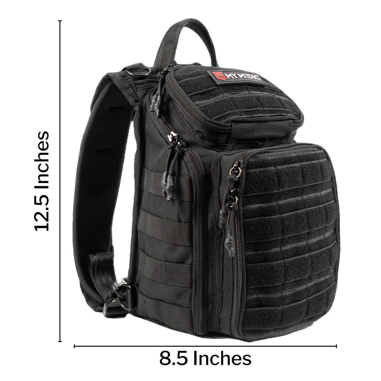 My Medic Recon First Aid Kit Backpack with Emergency Medical Supplies, Black