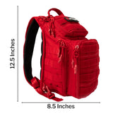 My Medic Recon First Aid Kit Backpack with Emergency Medical Supplies - Red