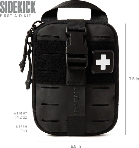 My Medic Sidekick First Aid Kit, Black - MM-KIT-U-SDE-KCK-BLK-Single - LL Medico