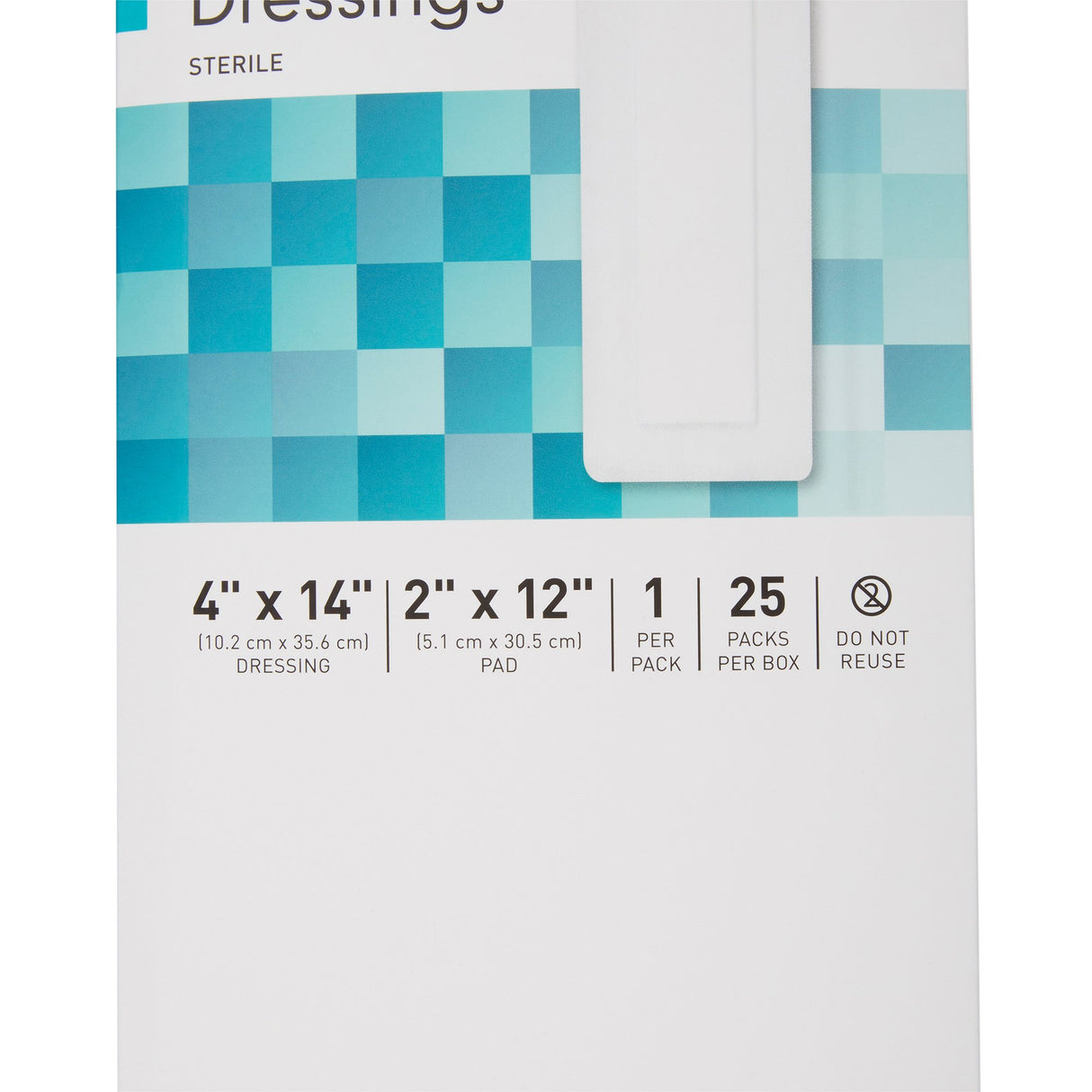 McKesson White Adhesive Dressing, 4 x 14 Inch