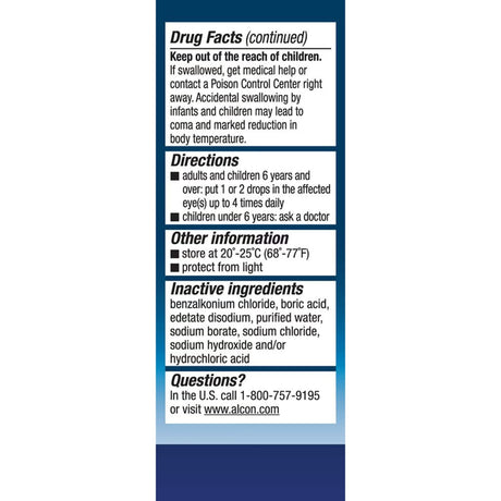 Naphcon-A Allergy Relief Eye Drops, 0.5 fl oz, Sterile - 00065008515-Single - LL Medico