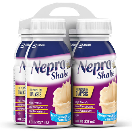 Nepro Shake with Carbsteady, Homemade Vanilla, 8 oz Bottle, CS/24 - 62585-Case - LL Medico